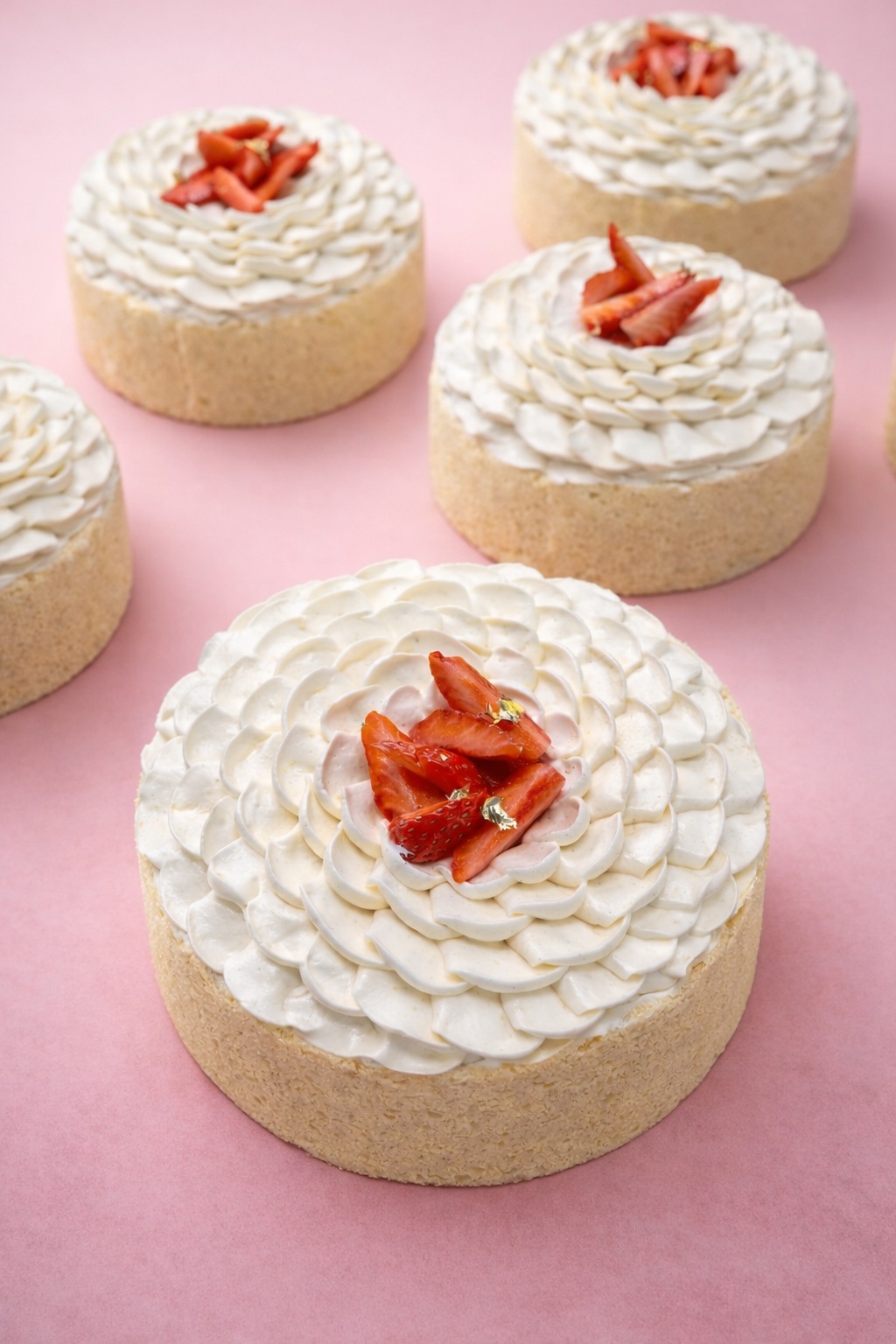 Charlotte de saison: Vanille Fraises